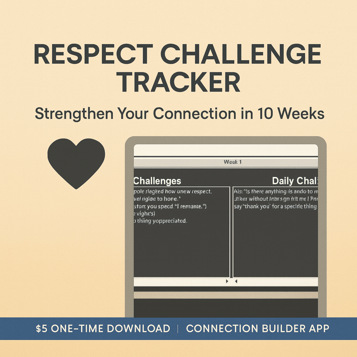 Respect Challenge Tracker — Strengthen Your Connection in 10 Weeks
