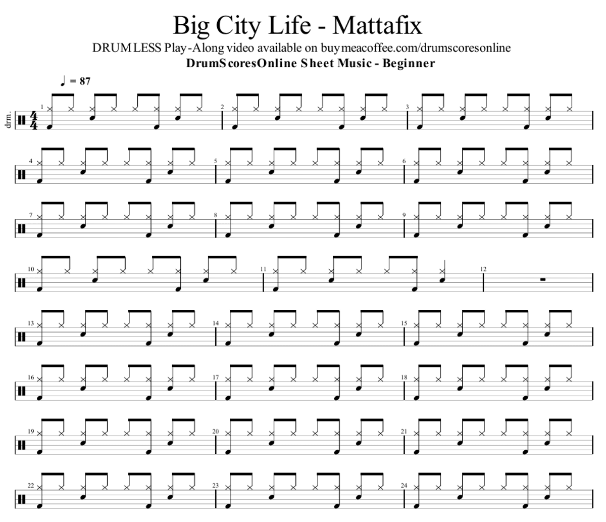 Big City Life - Mattafix | Sheet Music PDF and GP Files