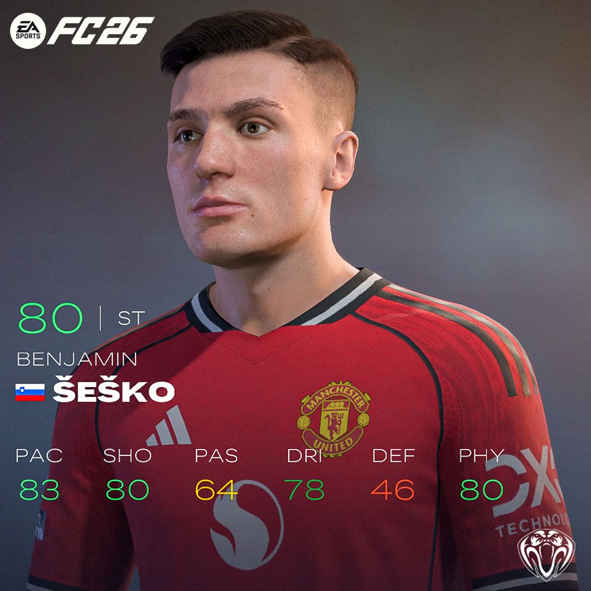 Benjamin Šeško Face For FC26