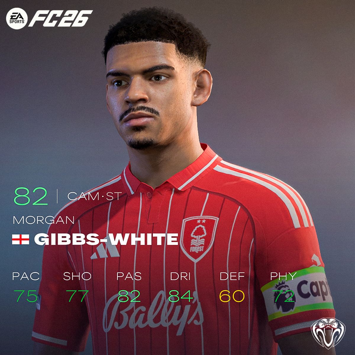 Morgan Gibbs-White Face For FC26