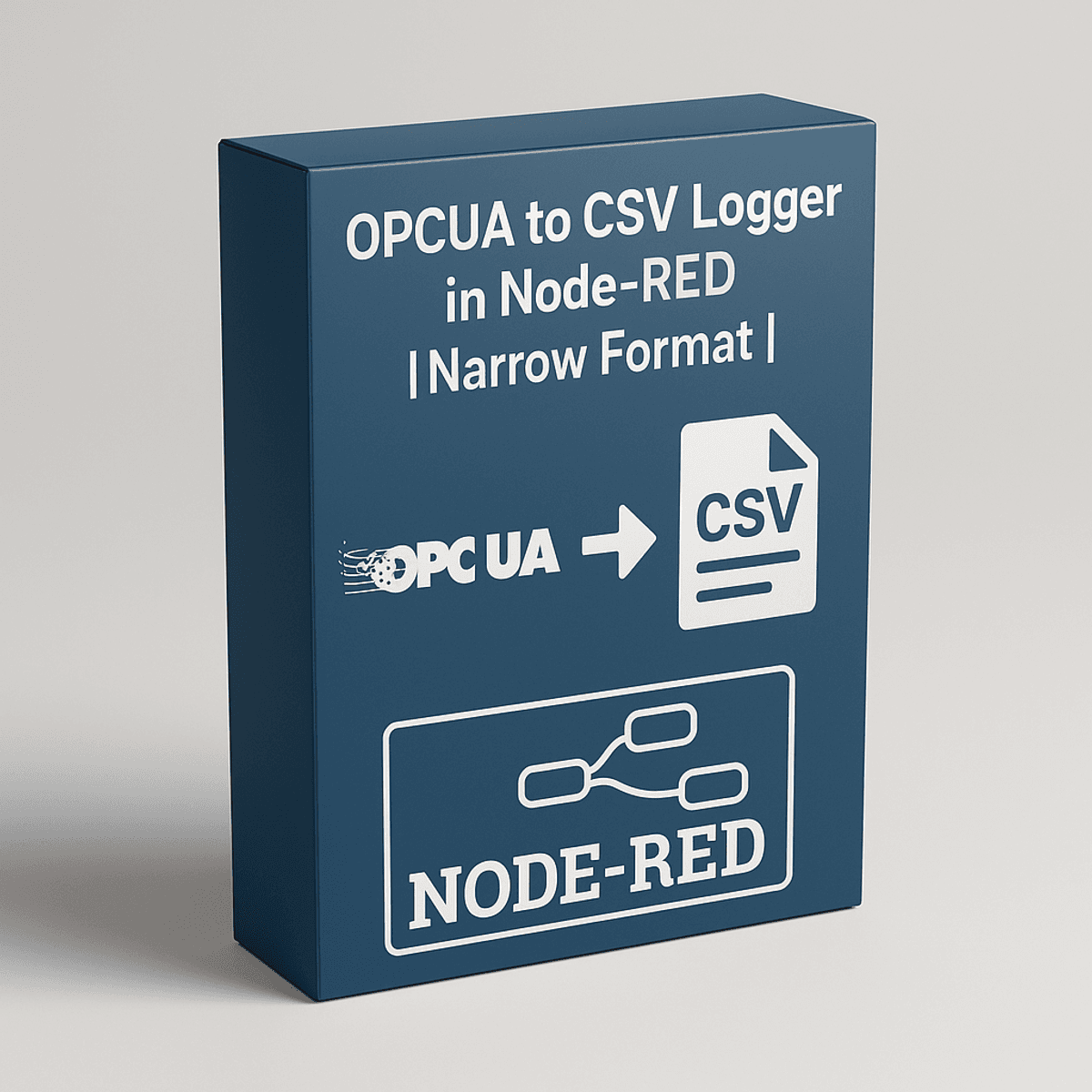 OPCUA to CSV Data Logger in Node-RED | Narrow Format |