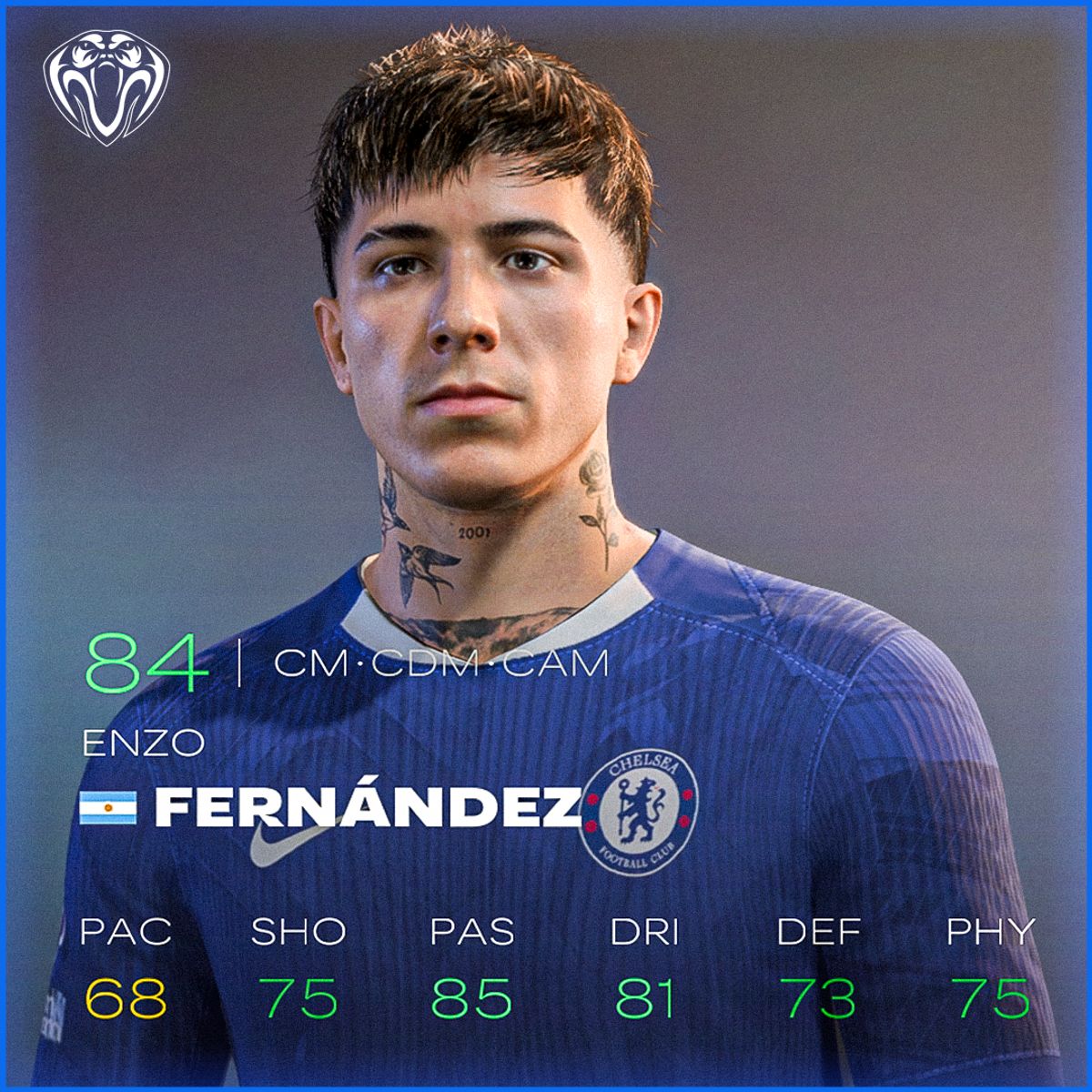 Enzo Fernández v3 Face For FC26
