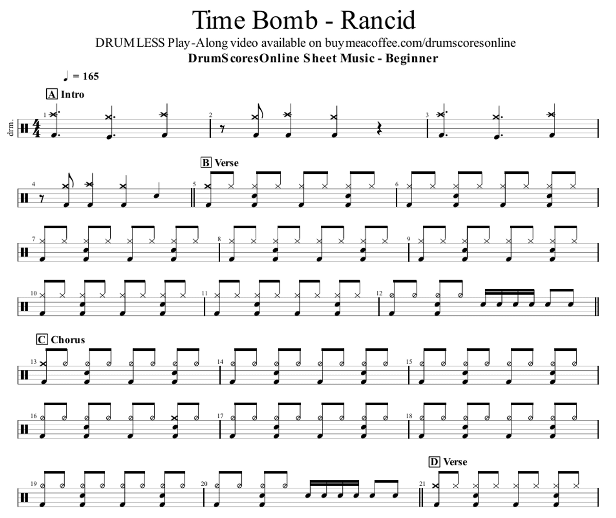 Time Bomb - Rancid | Sheet Music PDF and GP Files