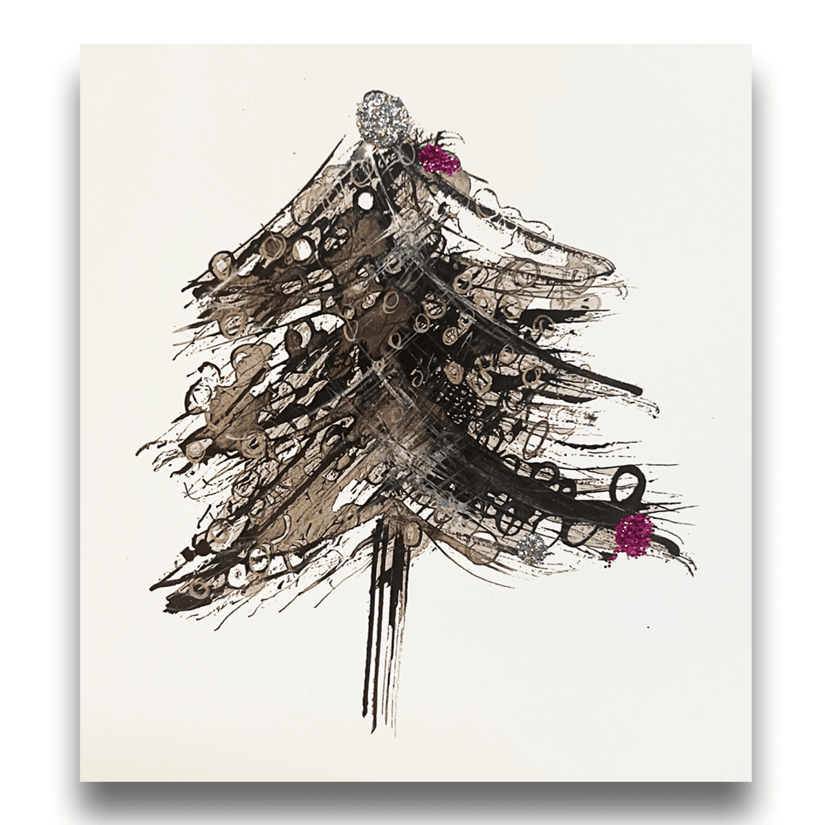 Hand Finished Xmas Card - Design 3