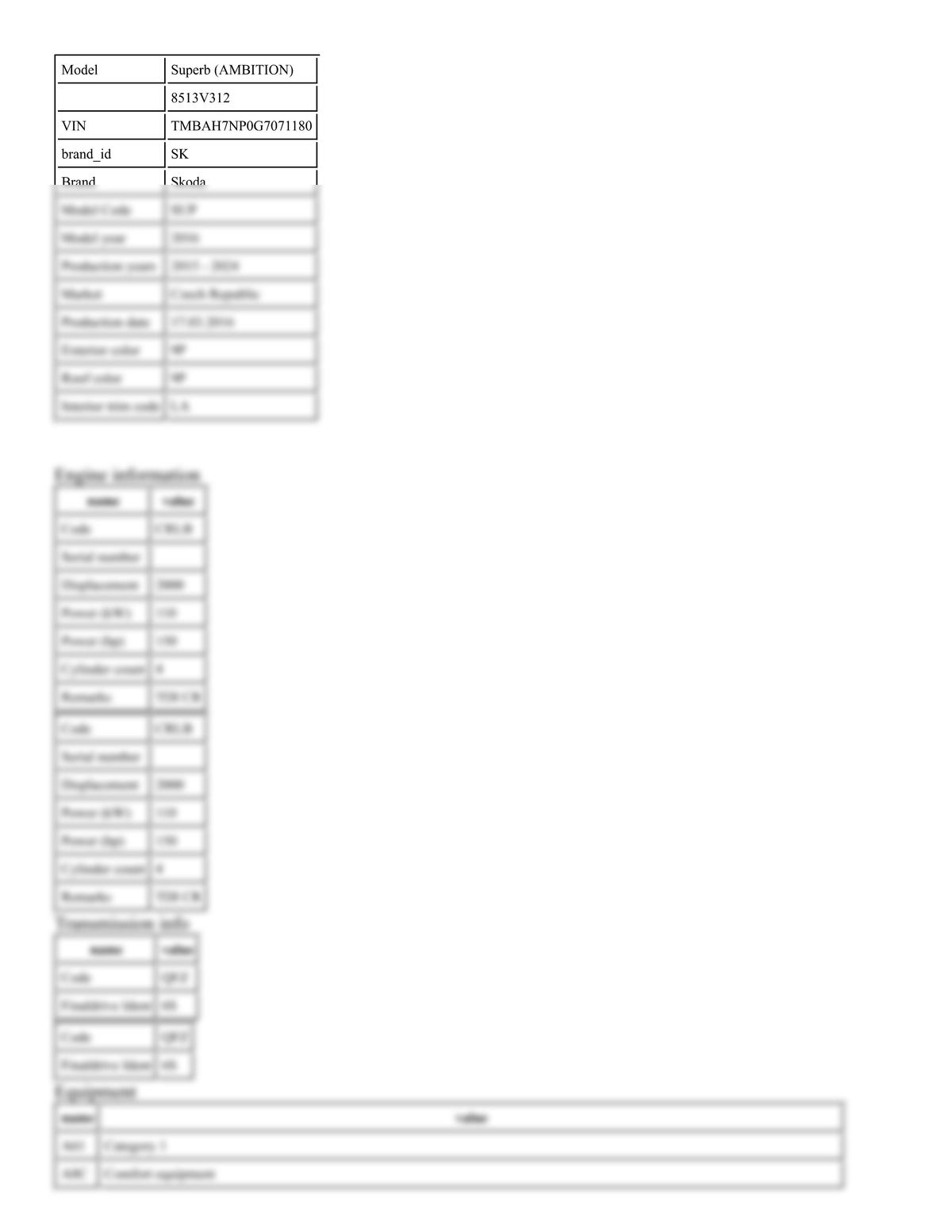 Build Sheet VIN TMBAH7NP0G7071180