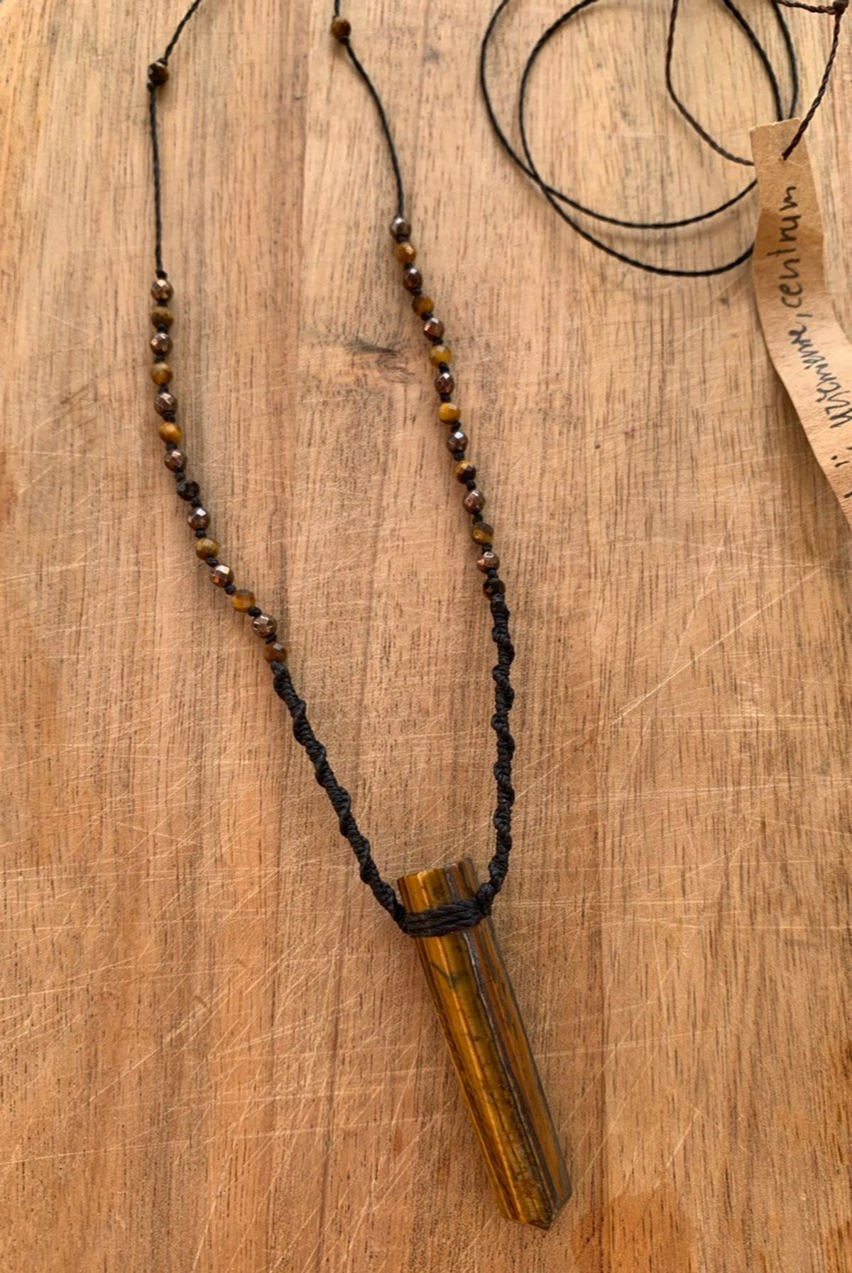Soulmade Unique Macramé Tiger Eye Necklace