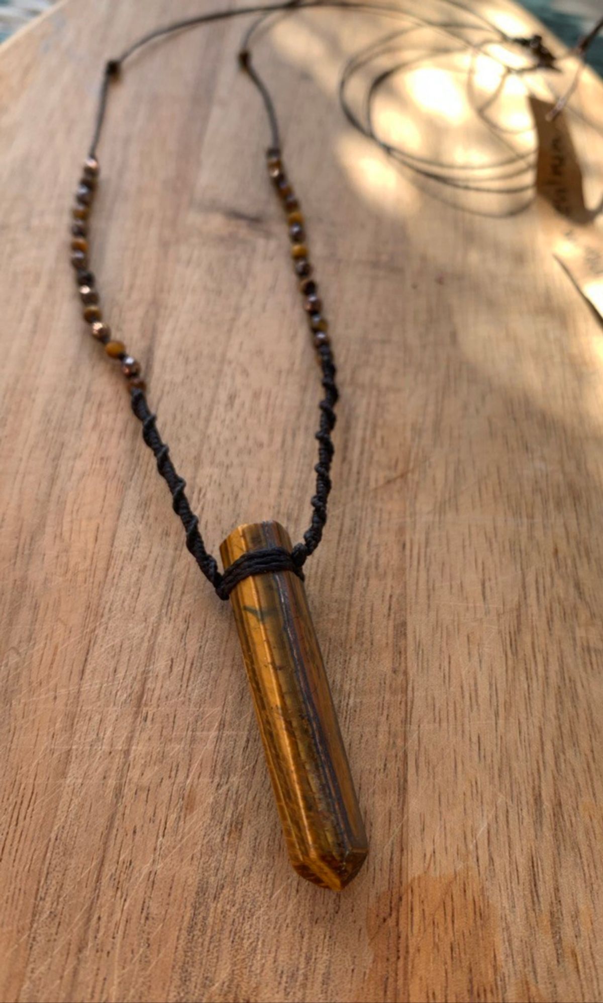 Soulmade Unique Macramé Tiger Eye Necklace