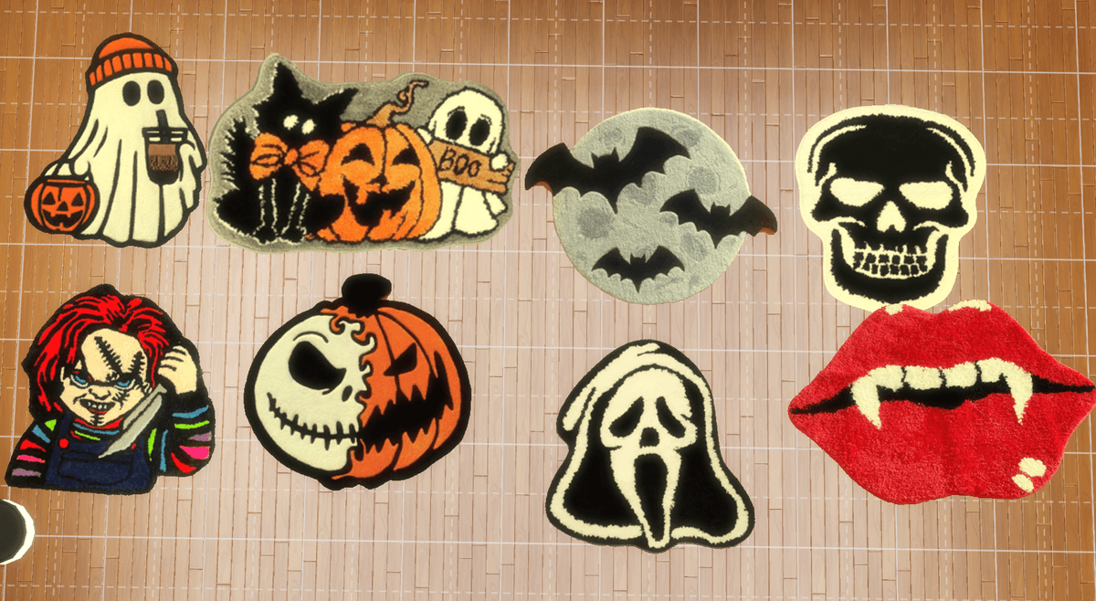 🖤 Halloween Rugs Set 🎃 - Buymeacoffee