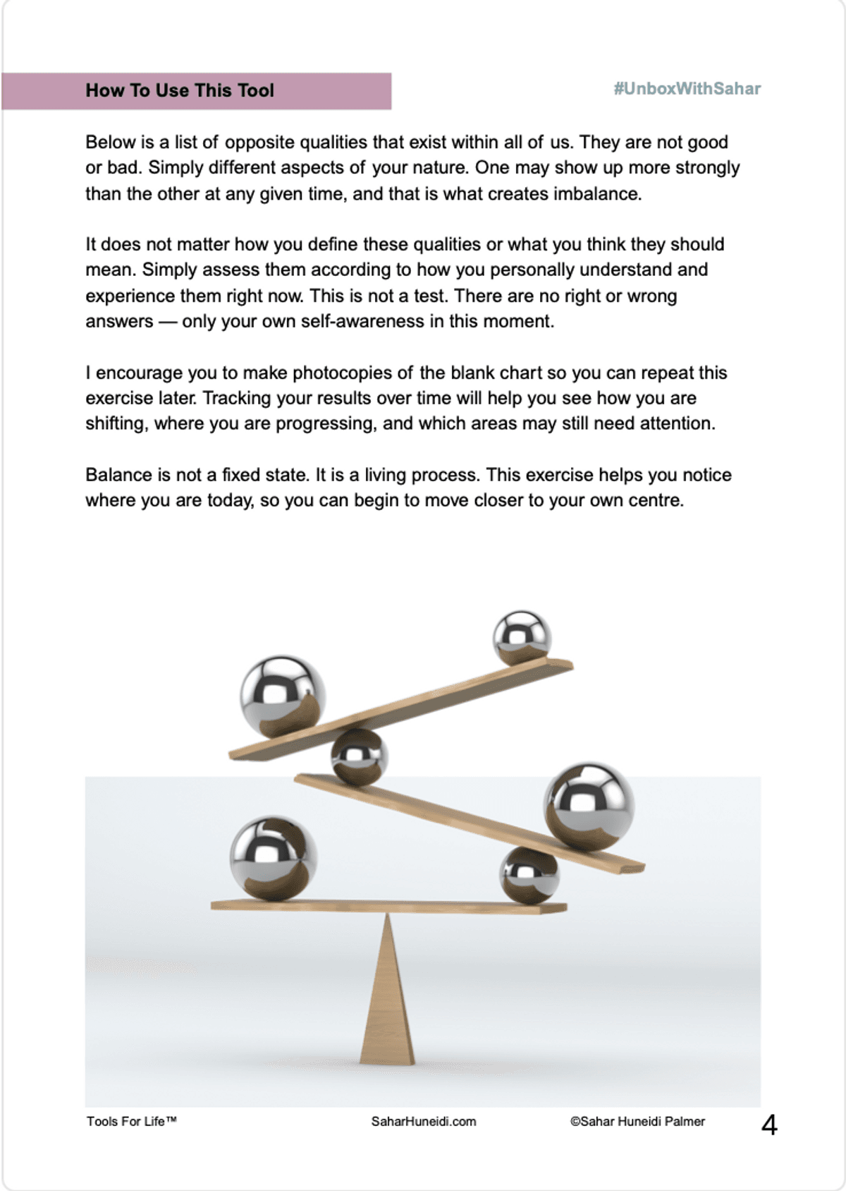 Finding Your Balance (9-page PDF)