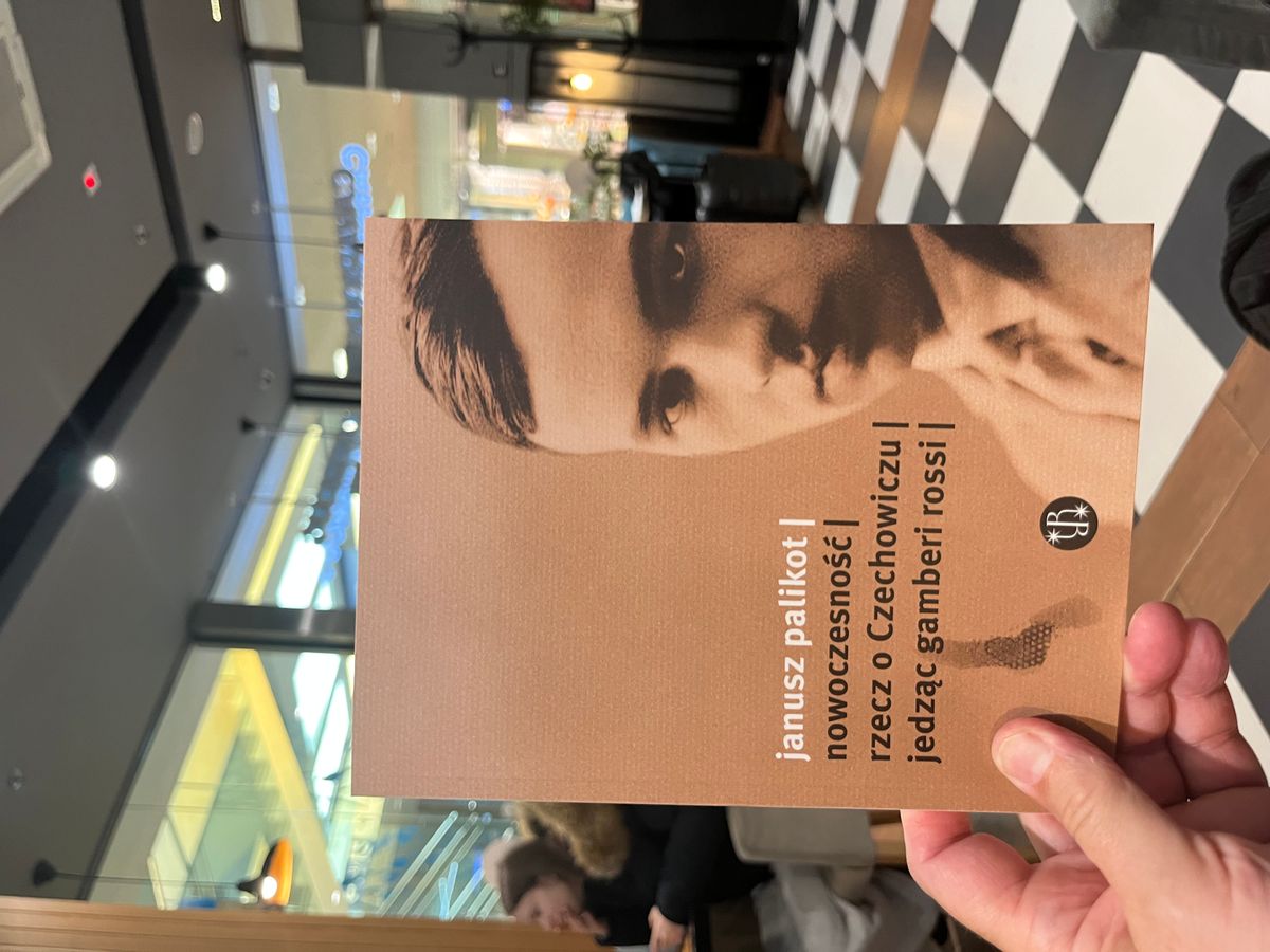 Nowoczesność      rzecz o Czechowiczu jedząc gamberi rossi. Janusz Palikot. Książka z autografem.