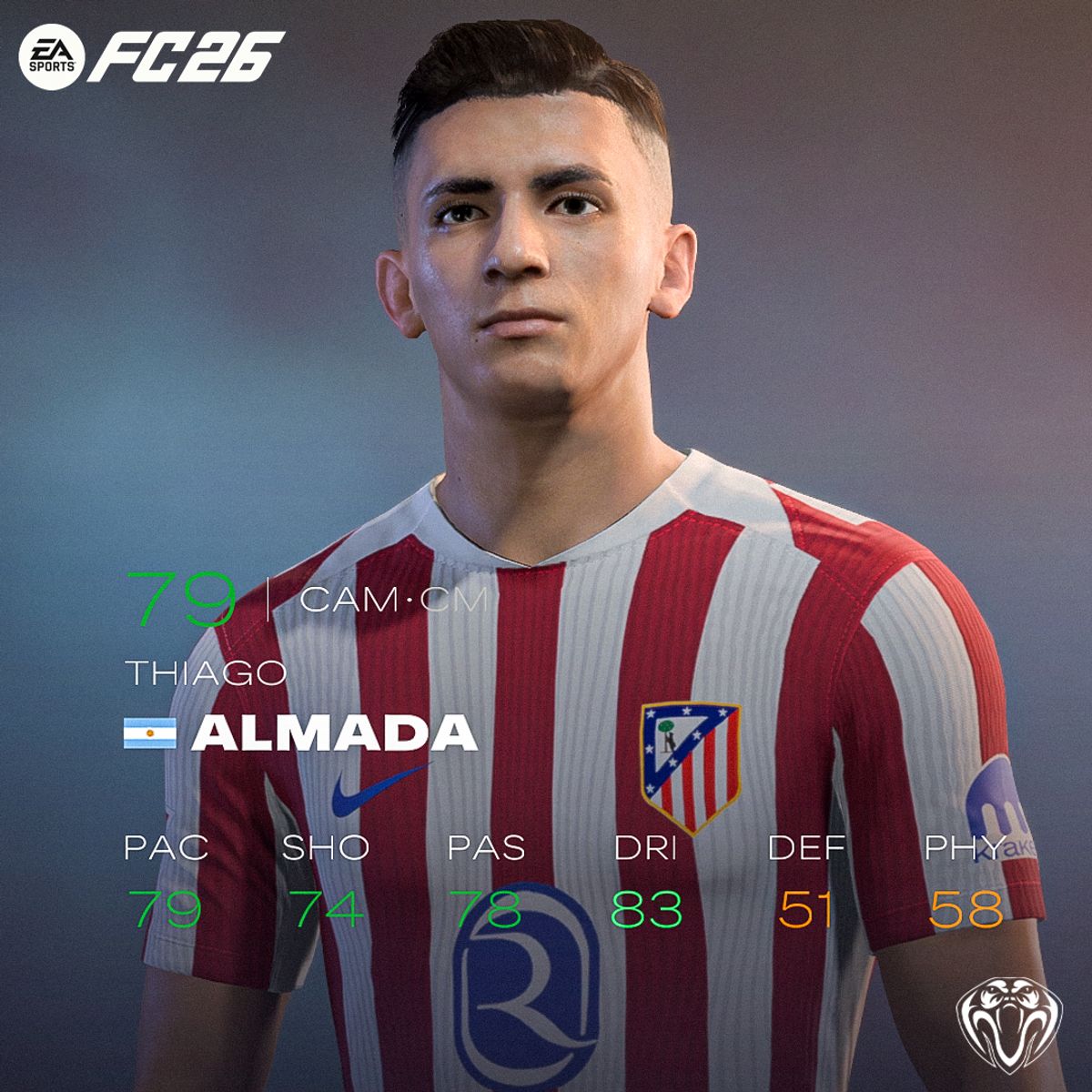 Thiago Almada Face For FC26