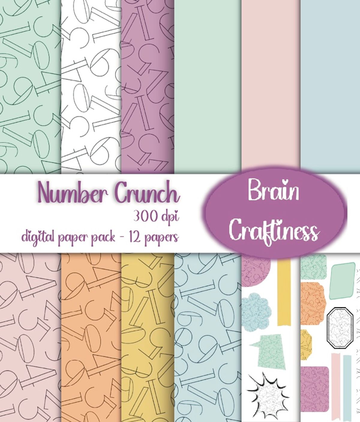 Number Crunch A4 Printables