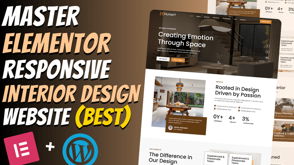 HomeSpire (Interior Design) Elementor Kit - Buymeacoffee