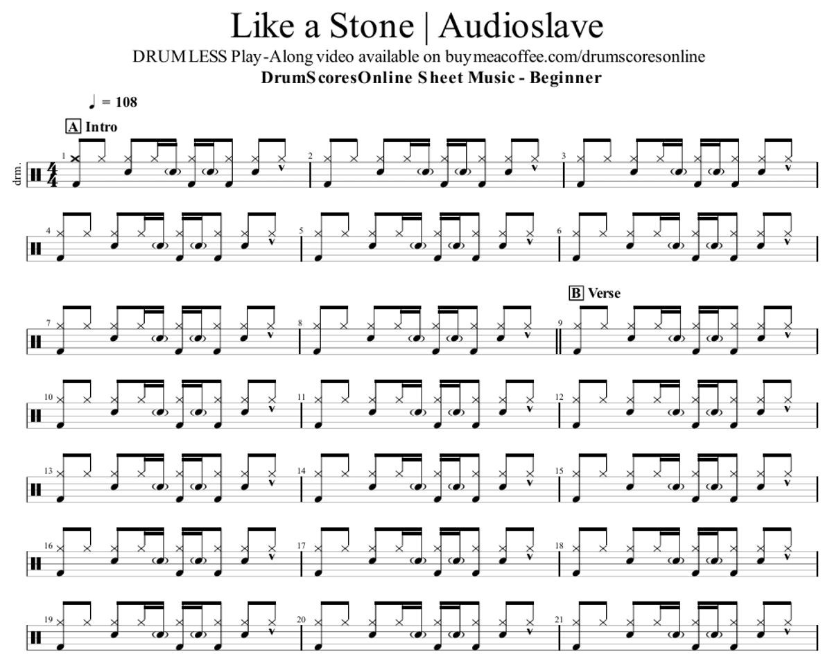 Like A Stone - Audioslave | Sheet Music PDF and GP Files
