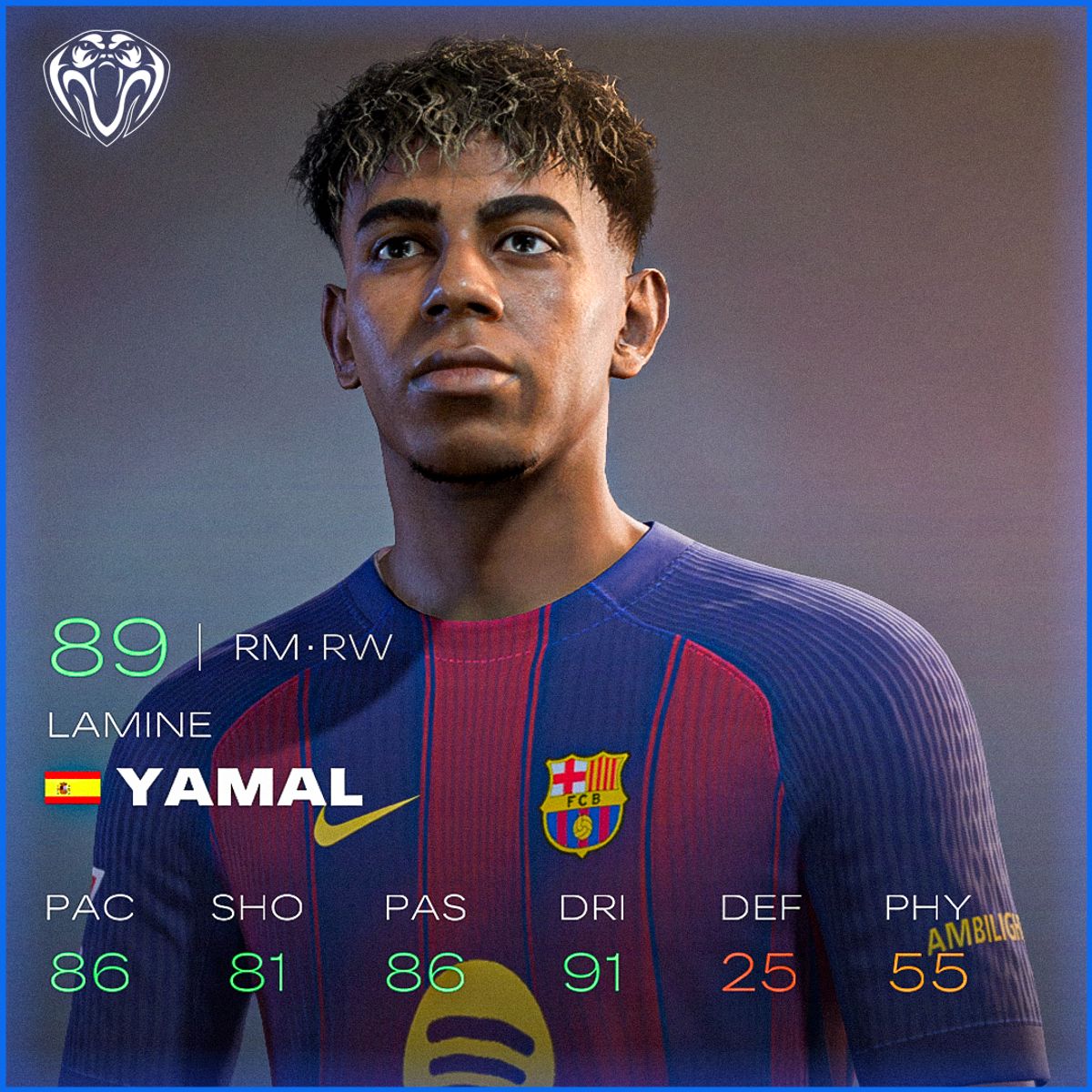 Lamine Yamal Face For FC26