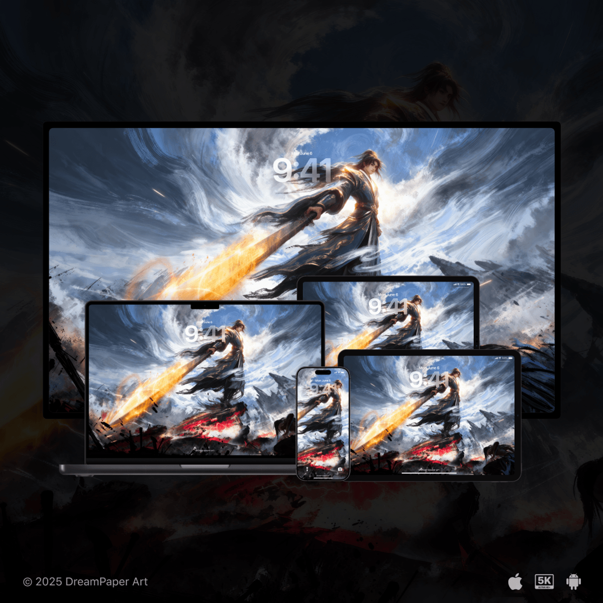 Ink Sword Ink Sword Rising | 5K High-Res | 5 Sizes - Buymeacoffee