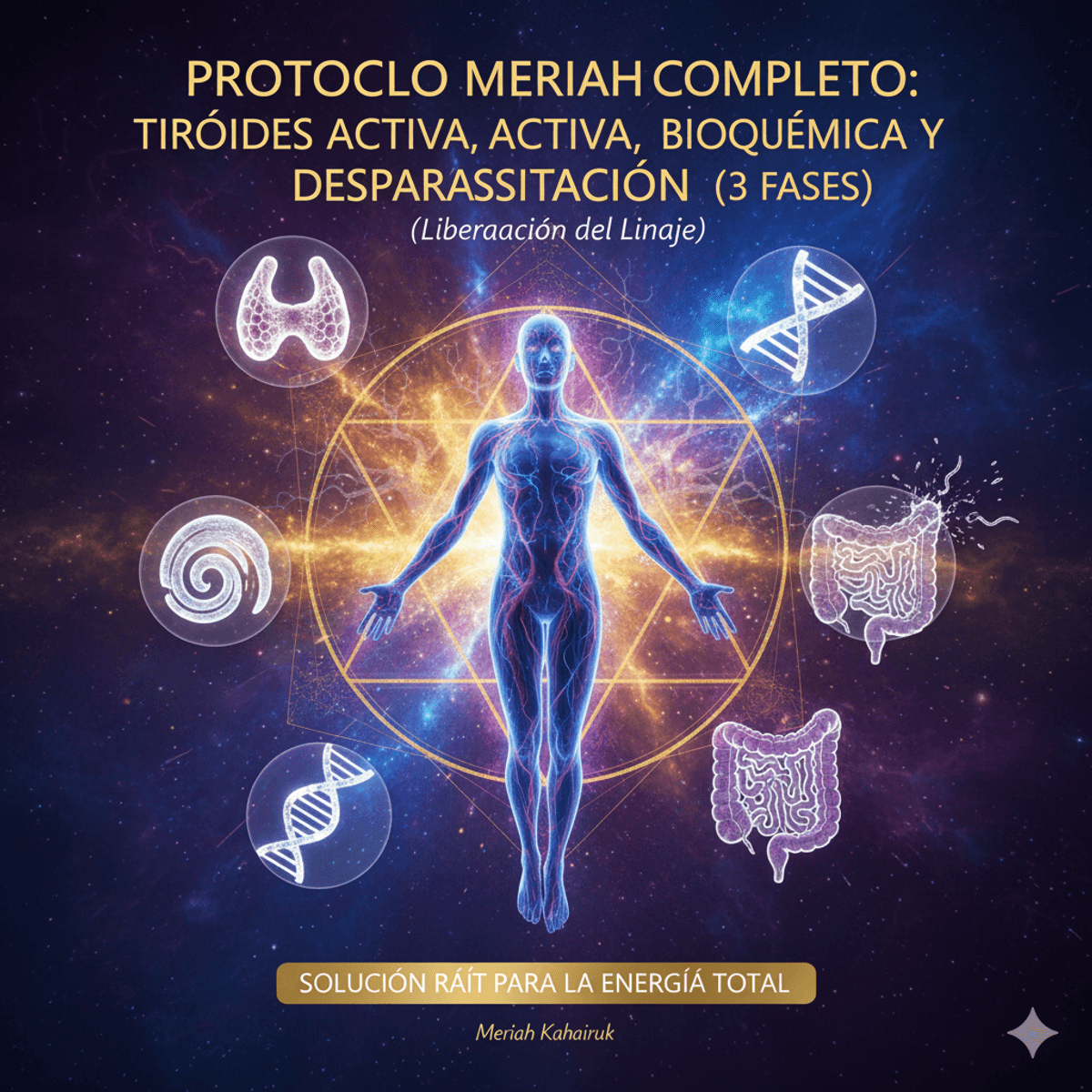 PROTOCOLO MERIAH TRES FASES (Latinoamérica - Descuento Especial): ACTIVACIÓN MAESTRA Y LIBERACIÓN PROFUNDA (3 Fases de Integración)