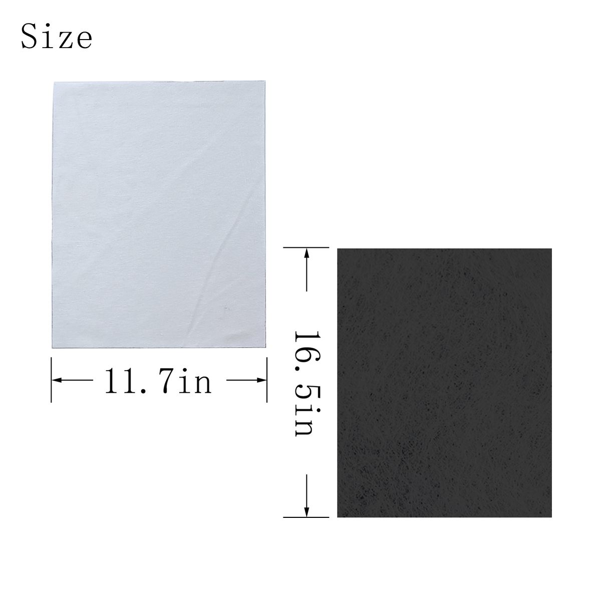 [Pack of 2] Golf Simulator Screen Patch Kit Golf Impact Screen Patch Kit Golf Enclosure Replacement Cloth Fabric Sticker [16.5 x 11.7] in Black & White Iron On