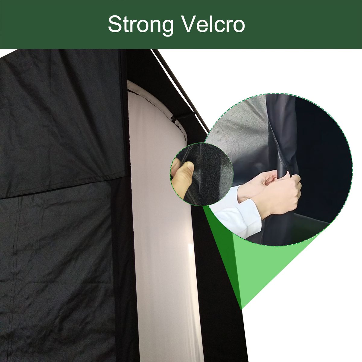 Golf Impact Screen Frame Enclosure Kit Set [9.8' H x 9.8'W x 4.9'D] DIY Parabolic Screen Durable Fabric with Hook & Loop - Reinforced Black Border