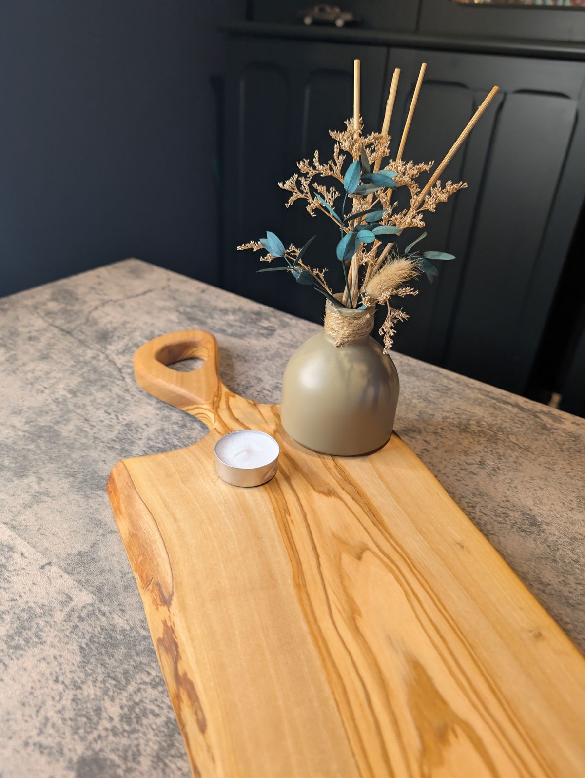 Live Edge | Olive Wood Board | Serving Board | Handcrafted Handle