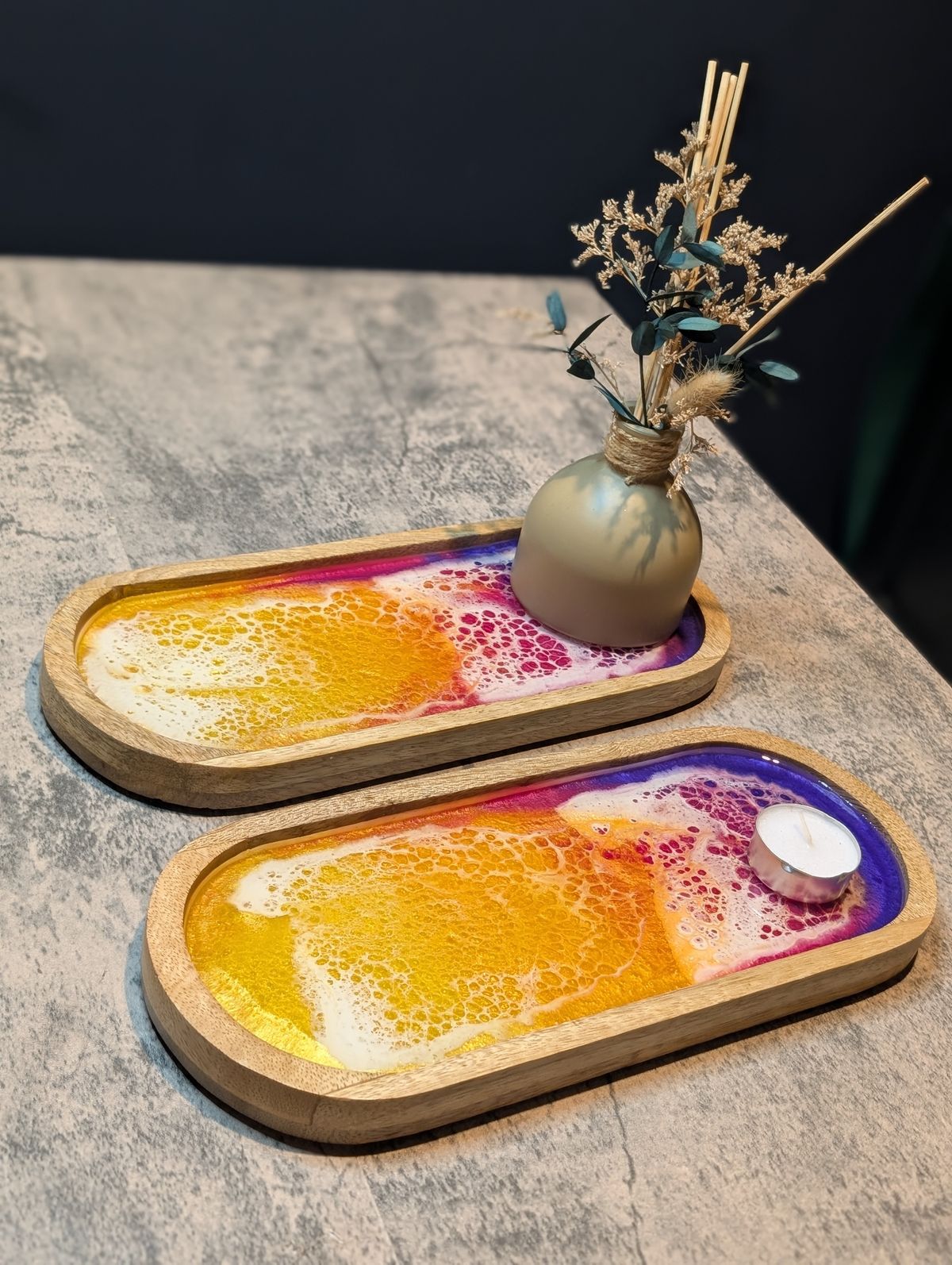 Mango Wood | Sunset Beach | Slimline Tray