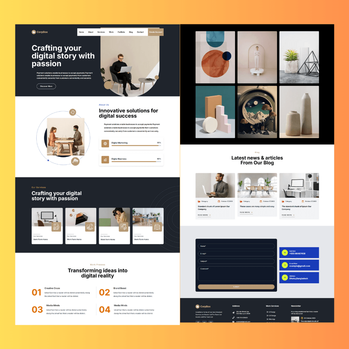 Build & Deploy a Modern Corporate Landing Page with Next.js 16 ...
