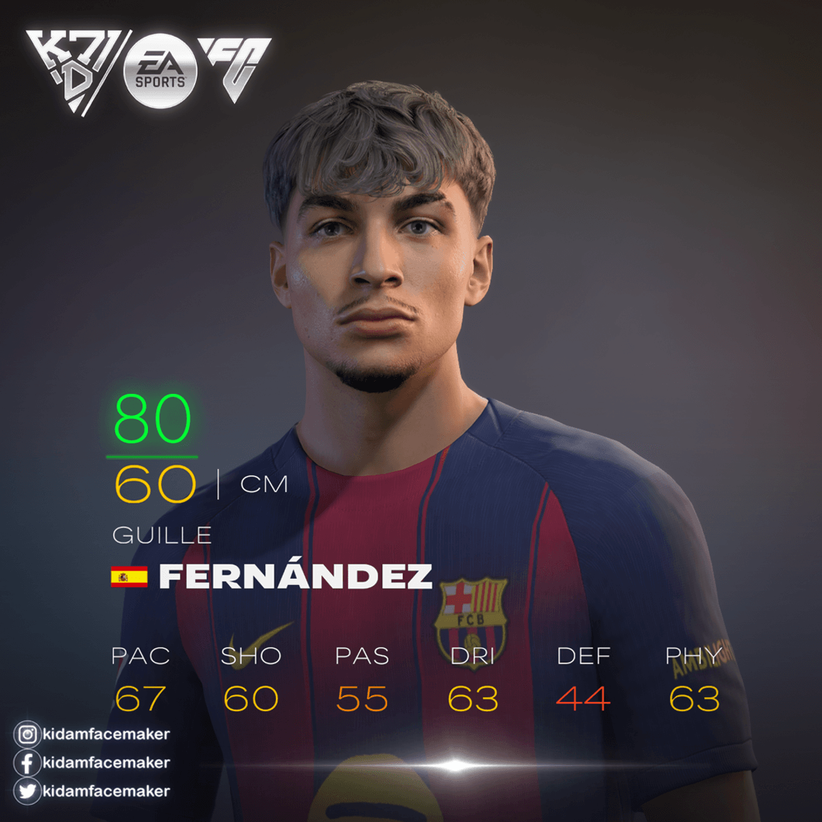 Guille Fernandez FIFA23 FC24 FC25 FC26