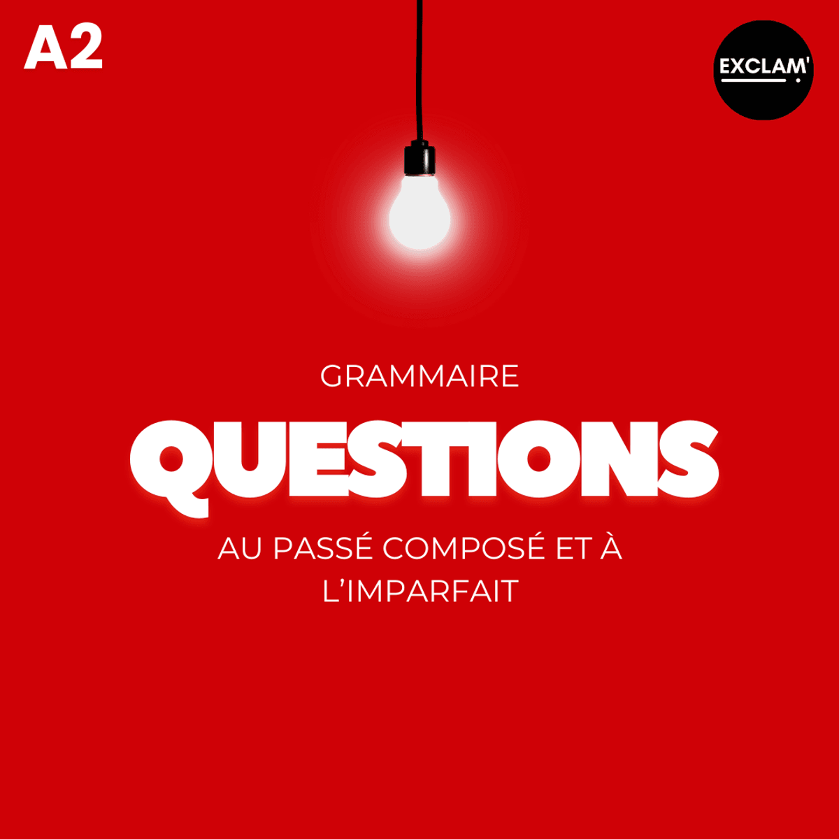 Grammaire - Questions au passé composé et à l'imparfait