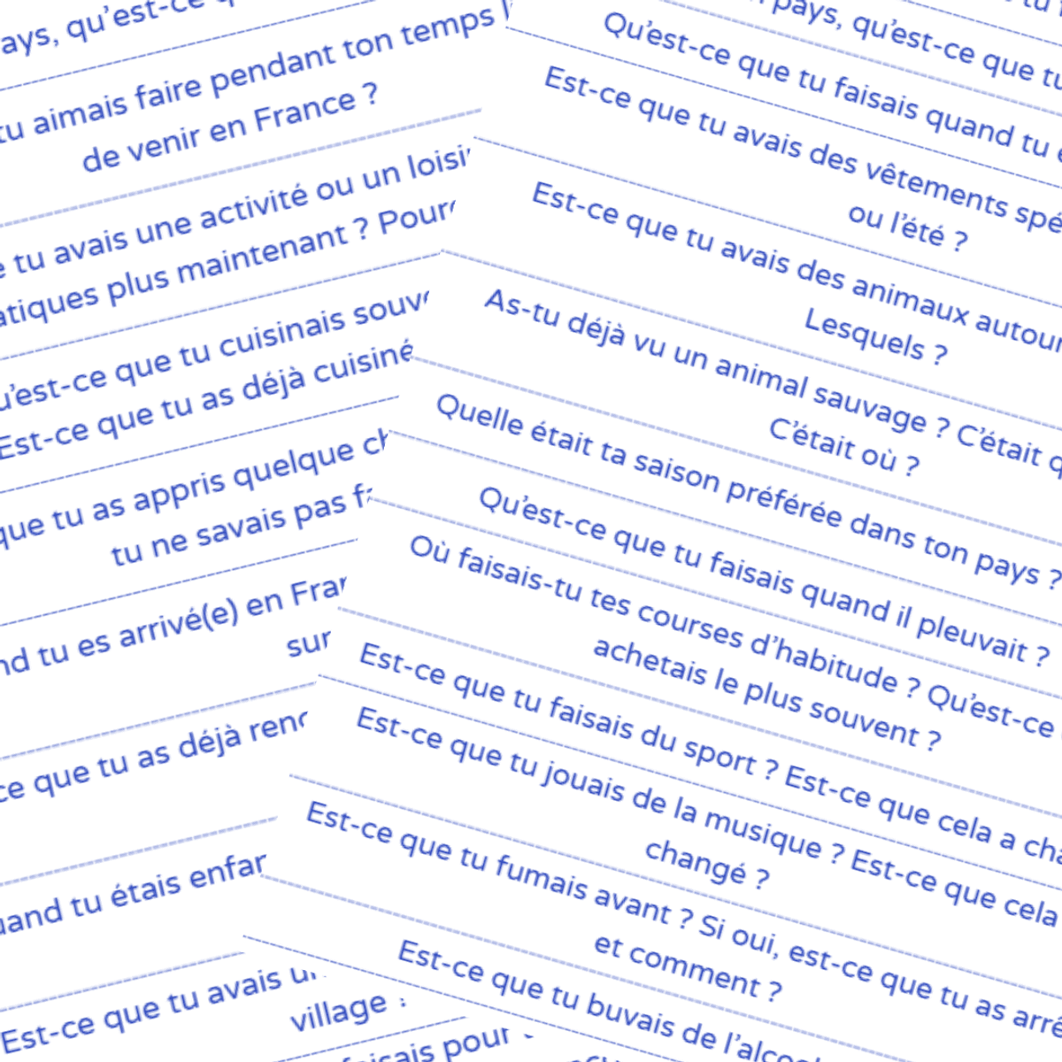 Grammaire - Questions au passé composé et à l'imparfait
