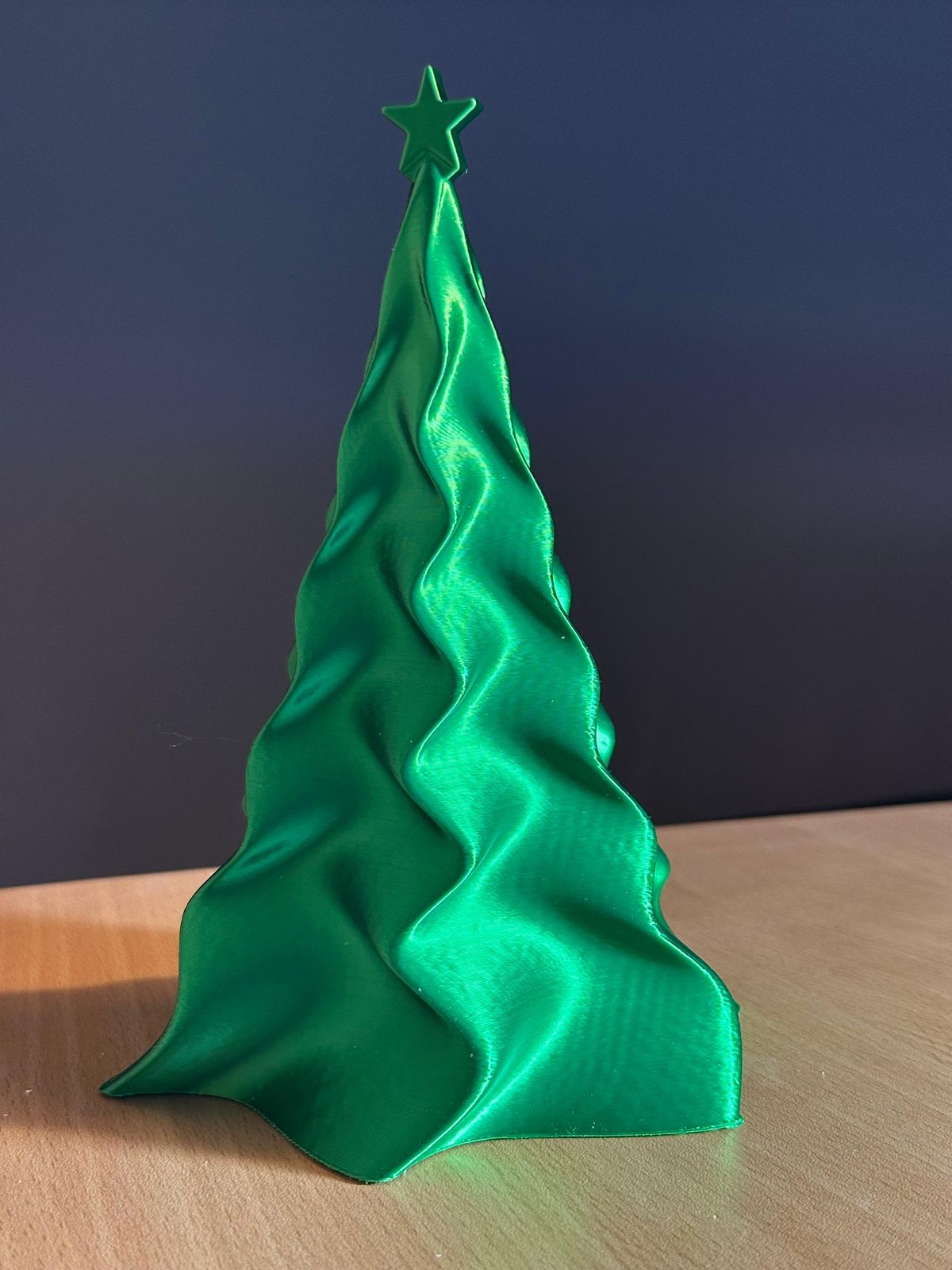 Alberello verde effetto seta