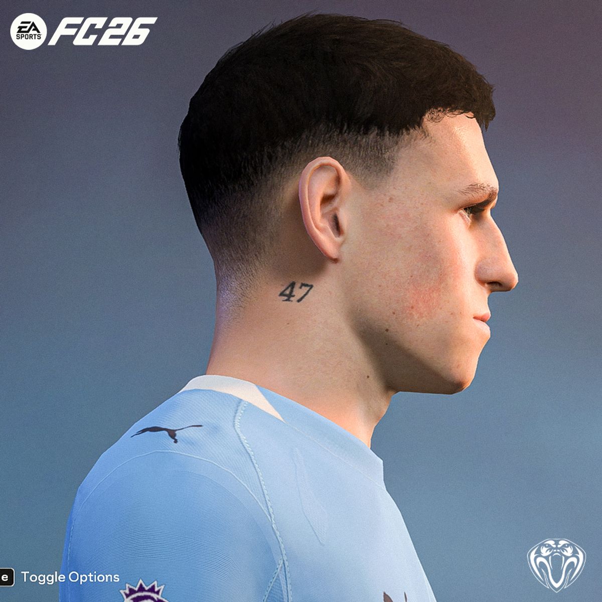 Phil Foden Face For FC26