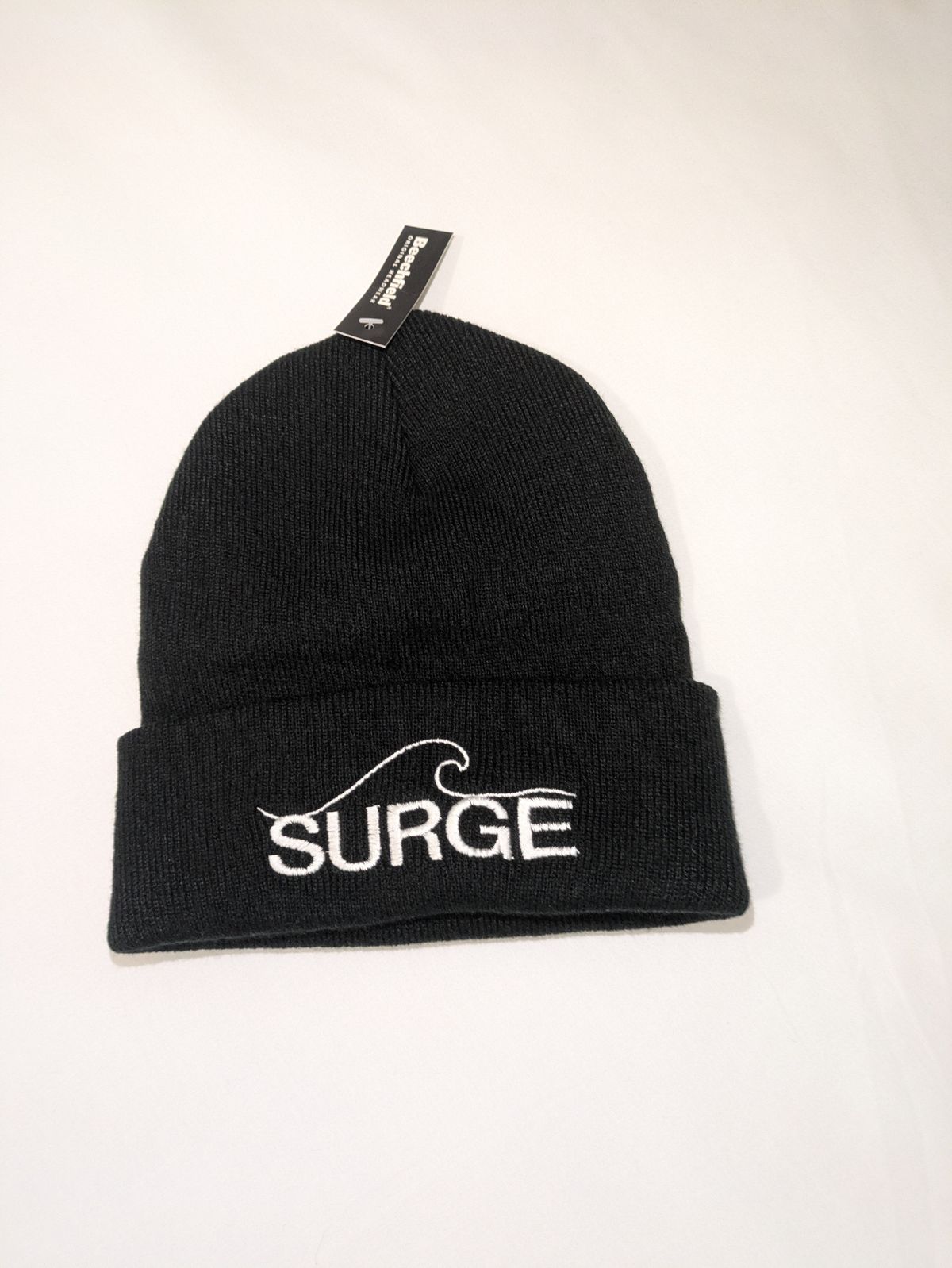 Surge Beanie - Black with White