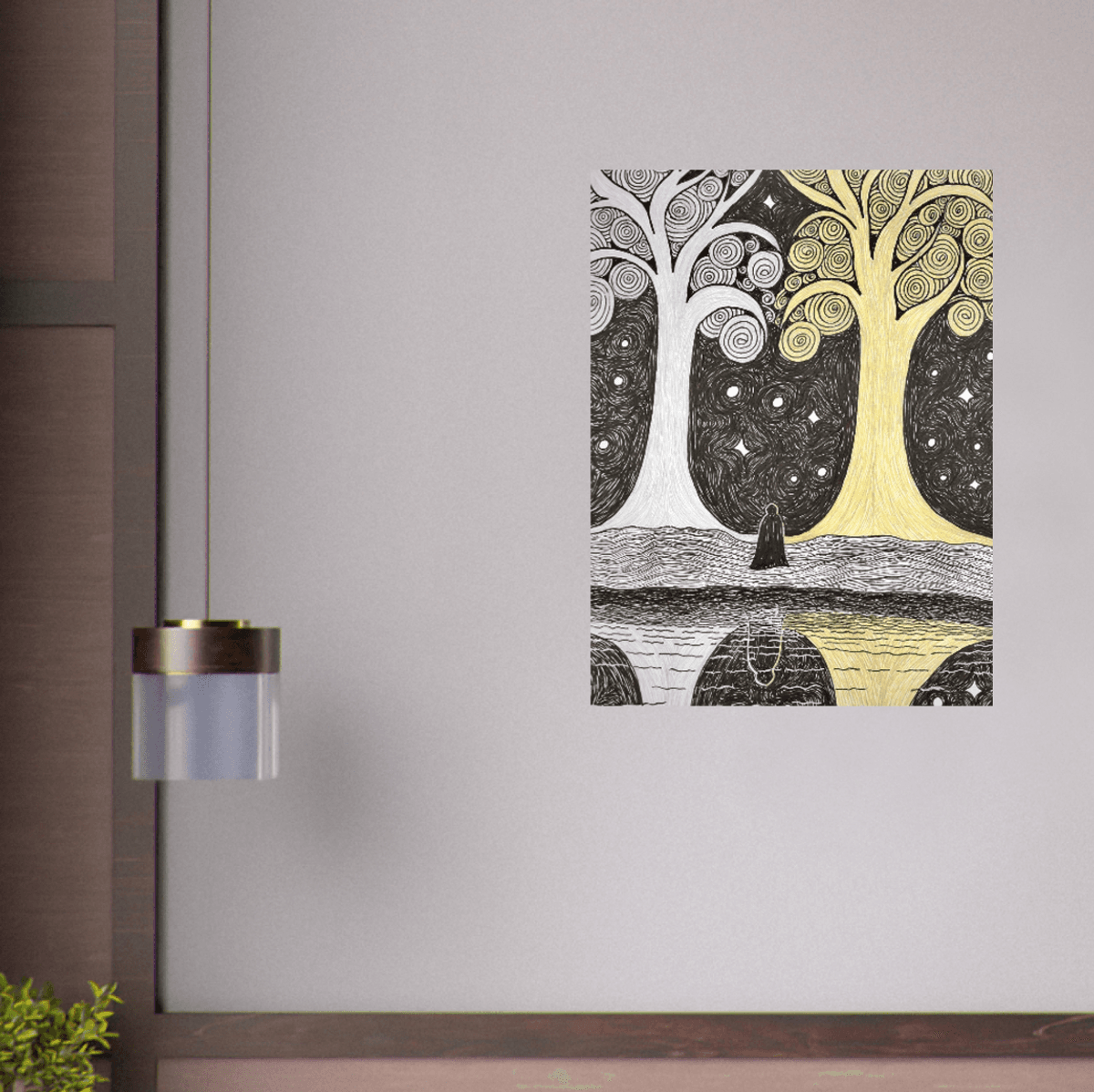 Two Trees of Valinor Wall Art – 24x32 - Buymeacoffee