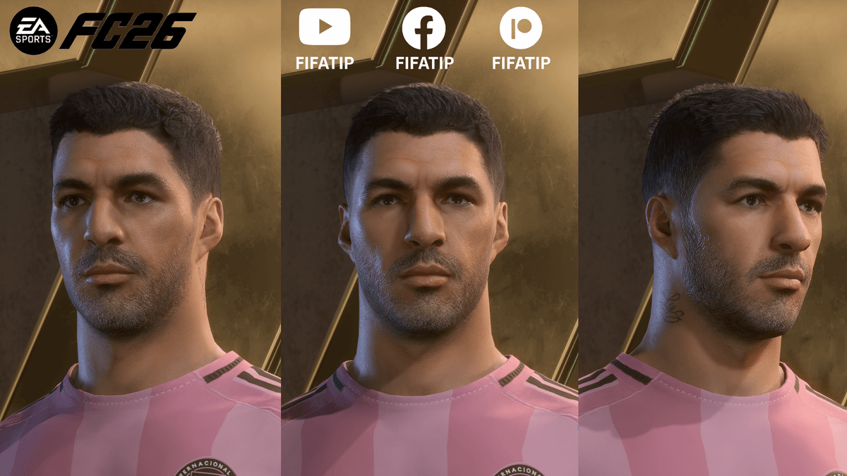 Luis Suarez FC26 facemod by FIFATIP