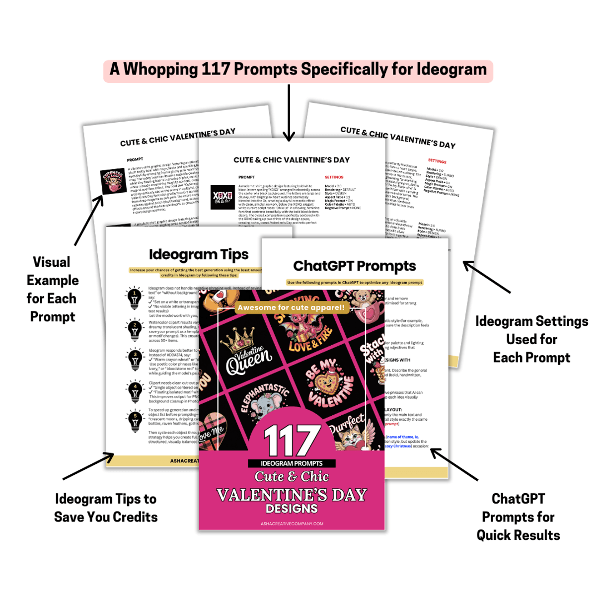 117 Ideogram Prompts for Cute & Chic Valentine's Day Designs
