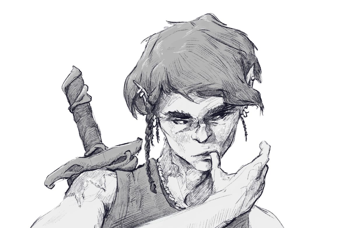 I'll draw whatever you like, in black and white!