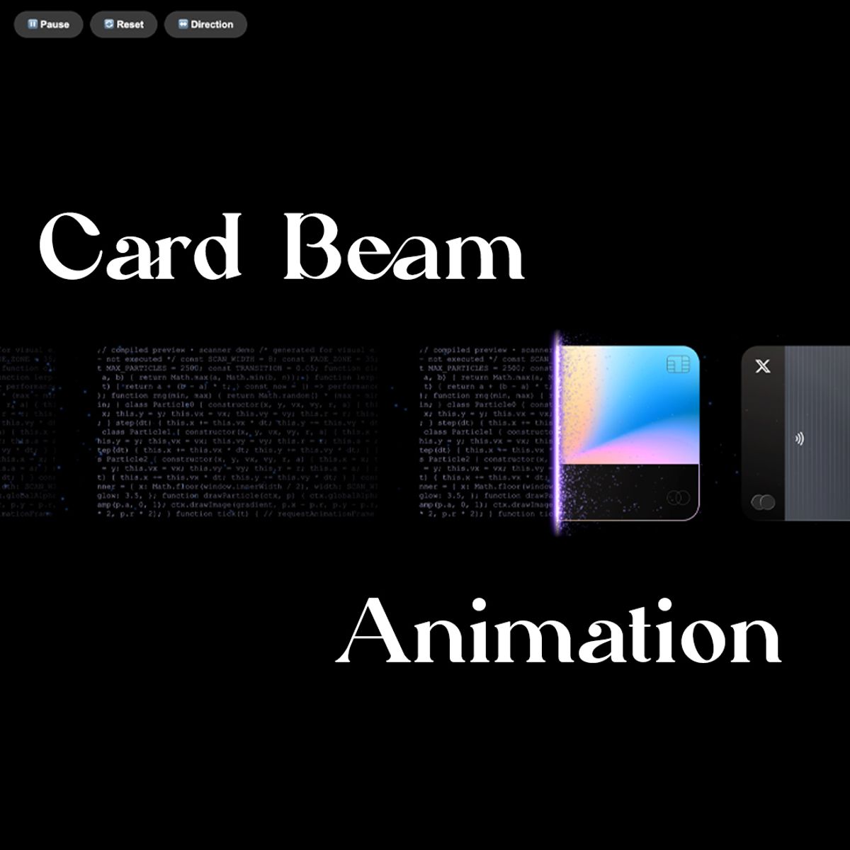 Card Beam CSS Animation
