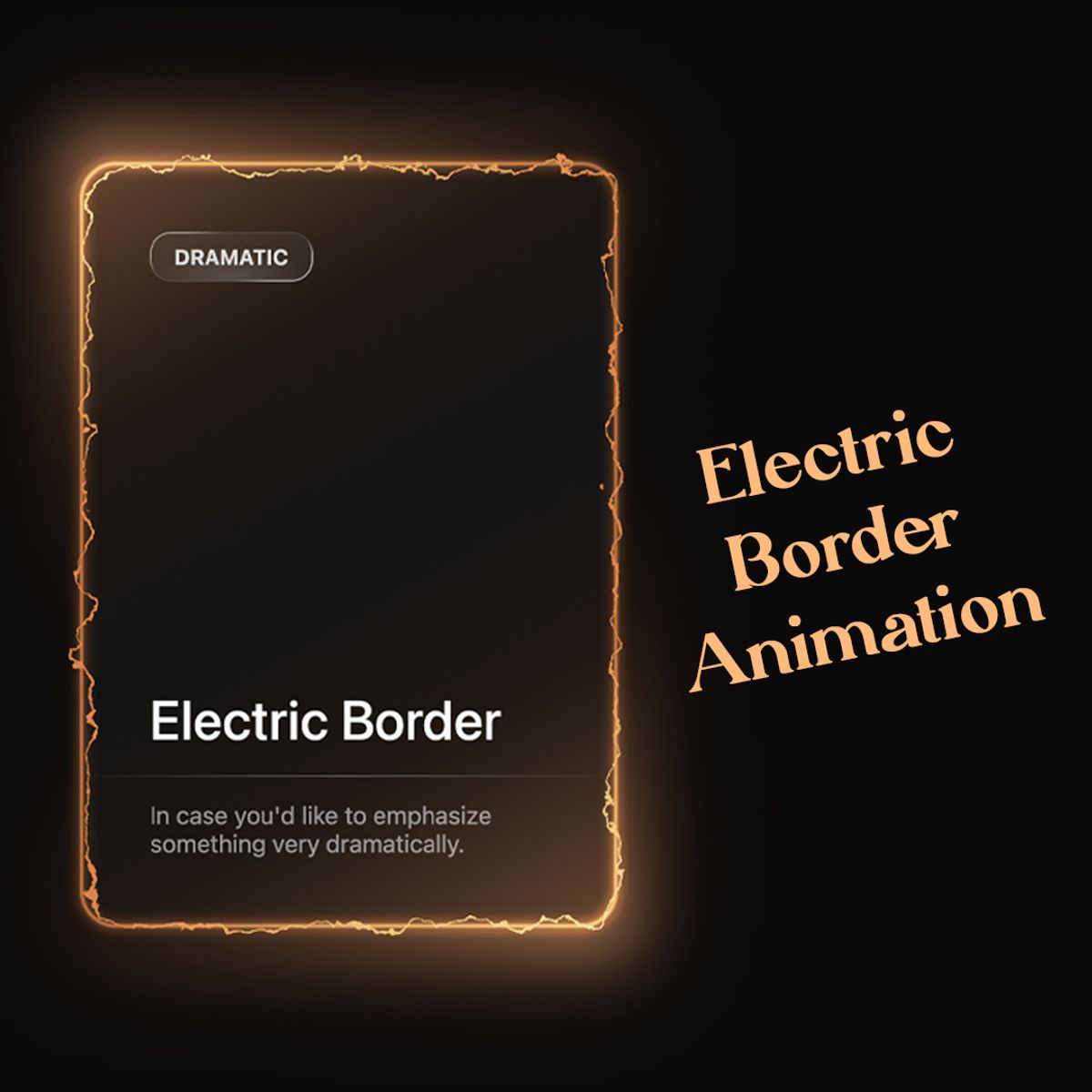 Electric Border CSS Animation