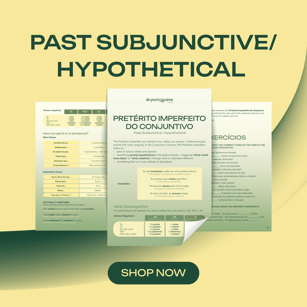 Imperfect Subjunctive (Pretérito Imperfeito do Conjuntivo)