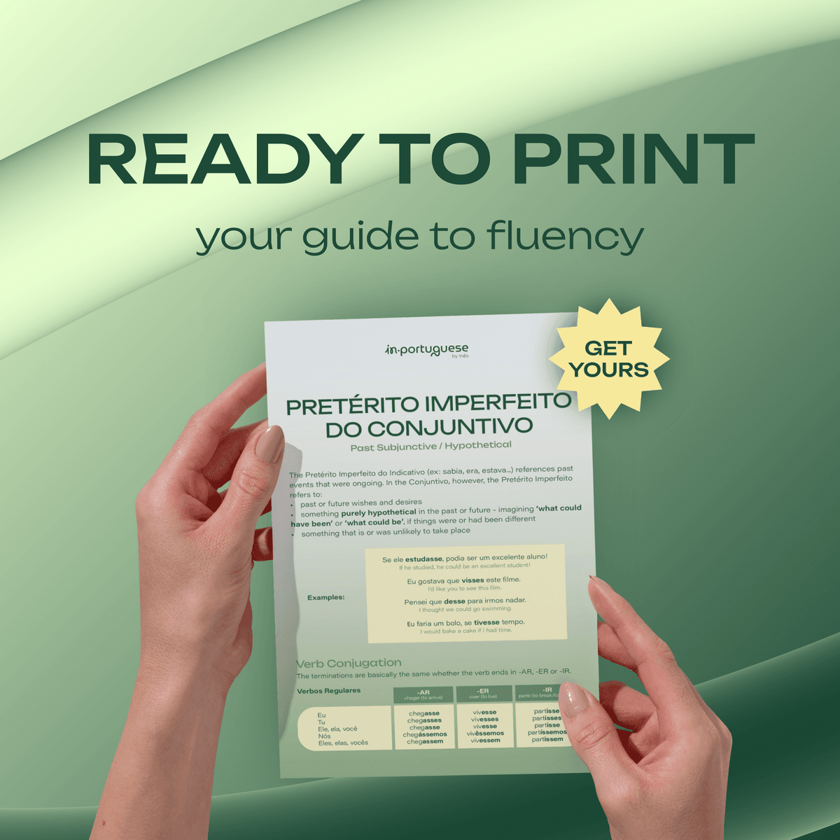 Imperfect Subjunctive (Pretérito Imperfeito do Conjuntivo)