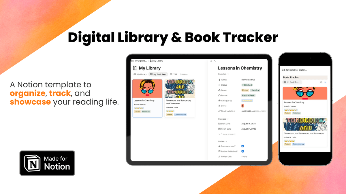Digital Library & Book Tracker for Book Creators