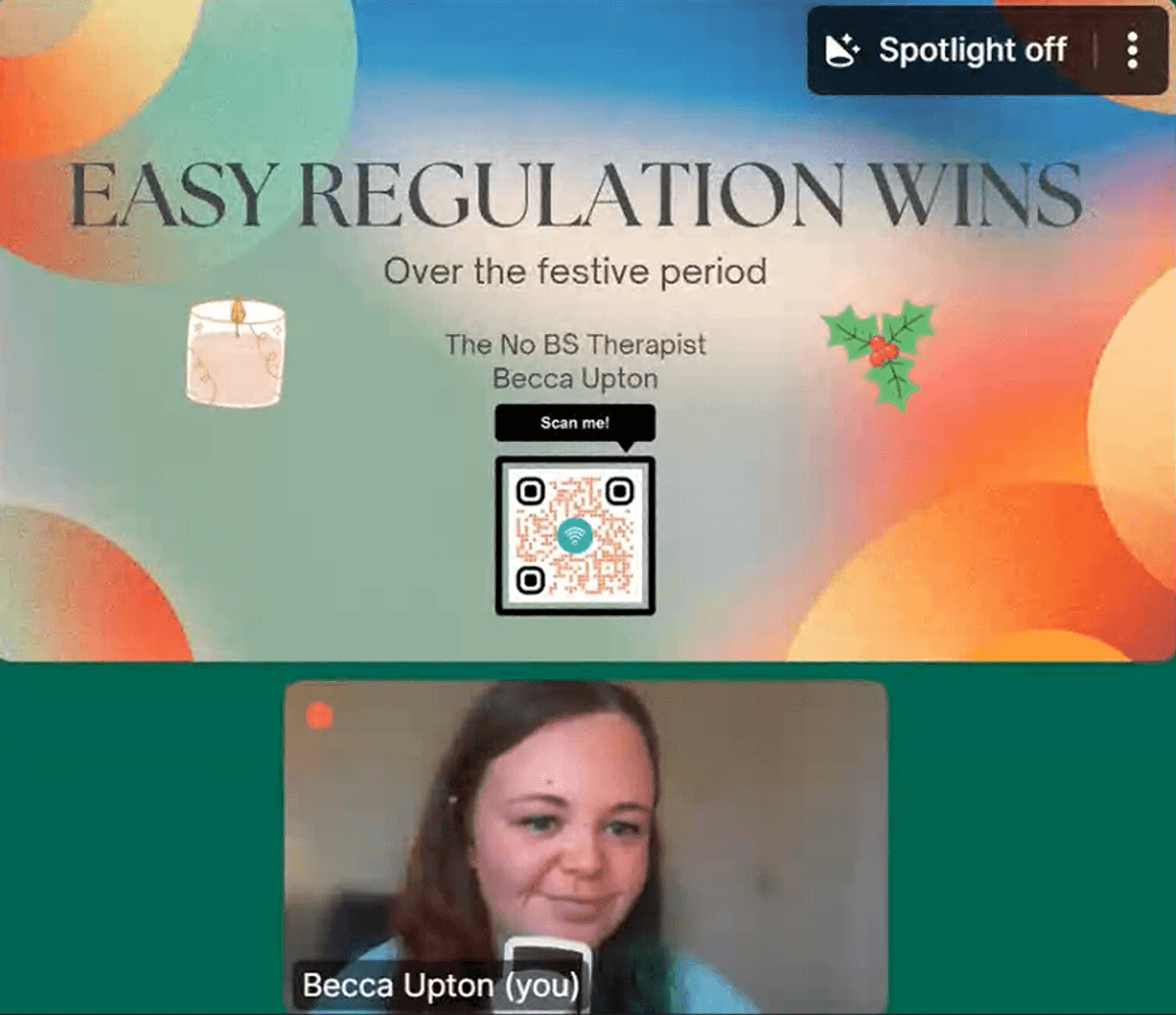 😨➡️😌 Easy Regulation Wins (over the festive period)🎄