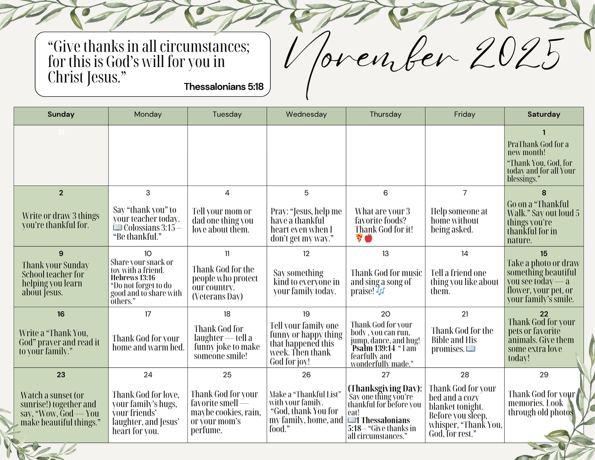 Get my Free 30 Days of Thankful Hearts today!