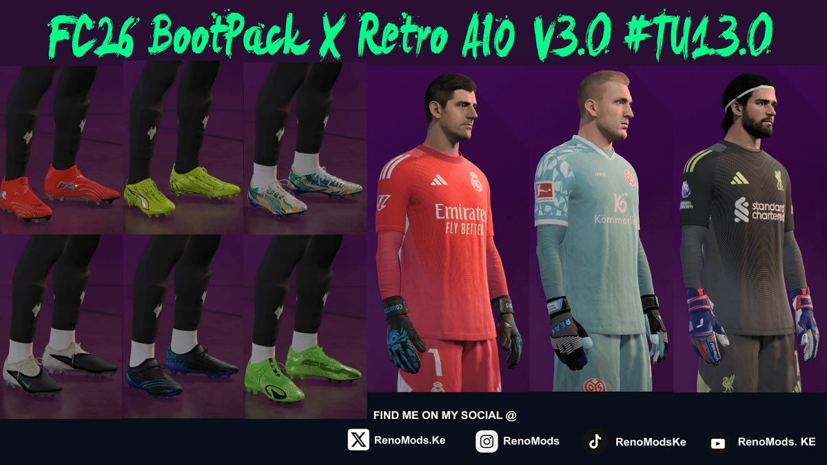 RenoMods FC26 Ultimate Bootpack X Retro Edition AIO V3.0 #TU1.3.0