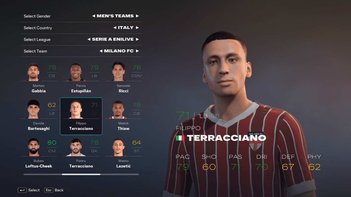 Filippo Terracciano FC26 Facemod by FIFATIP