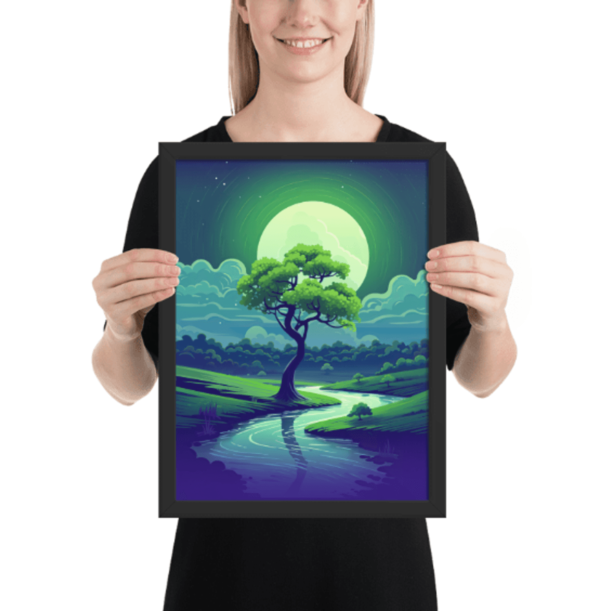 Matte Paper Framed Poster - Zaring