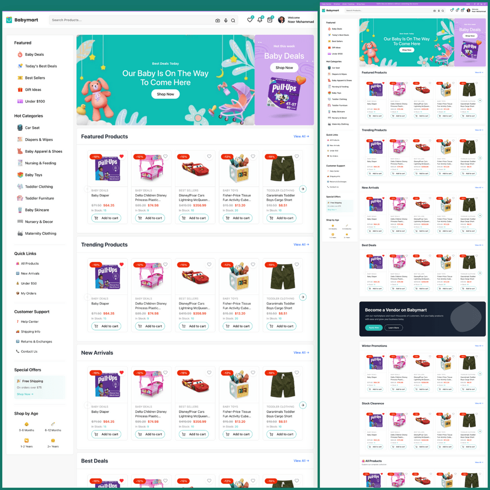 Turbo BabyMart - Complete E-commerce Monorepo | Web + Mobile + Admin Dashboard | Production-Ready