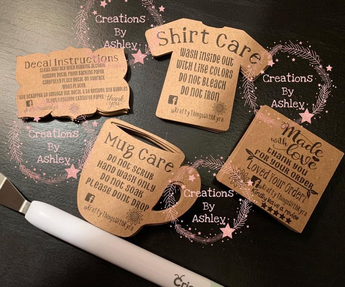 Care Cards / Instruction Cards