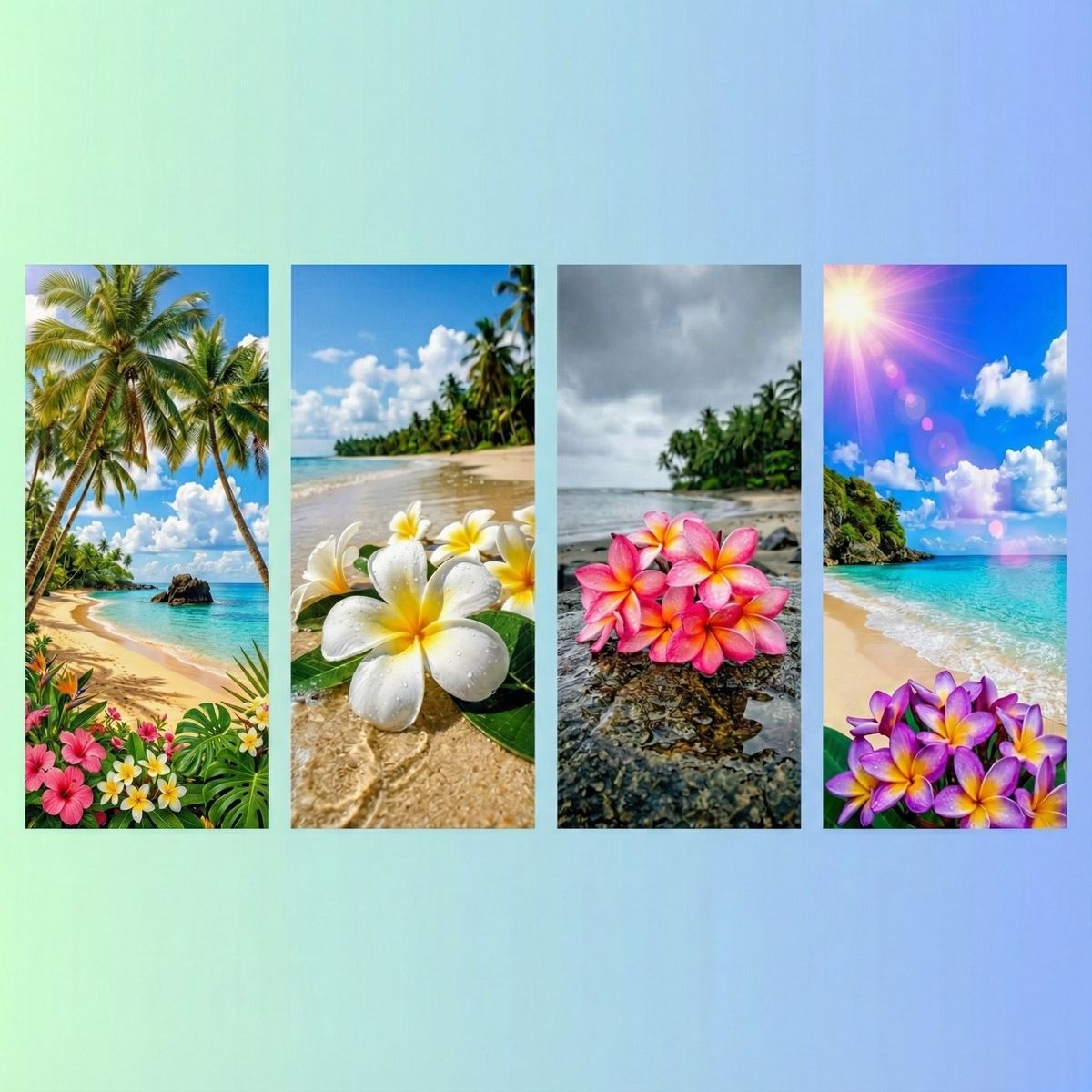 Flowers by the Coast wallpaper pack