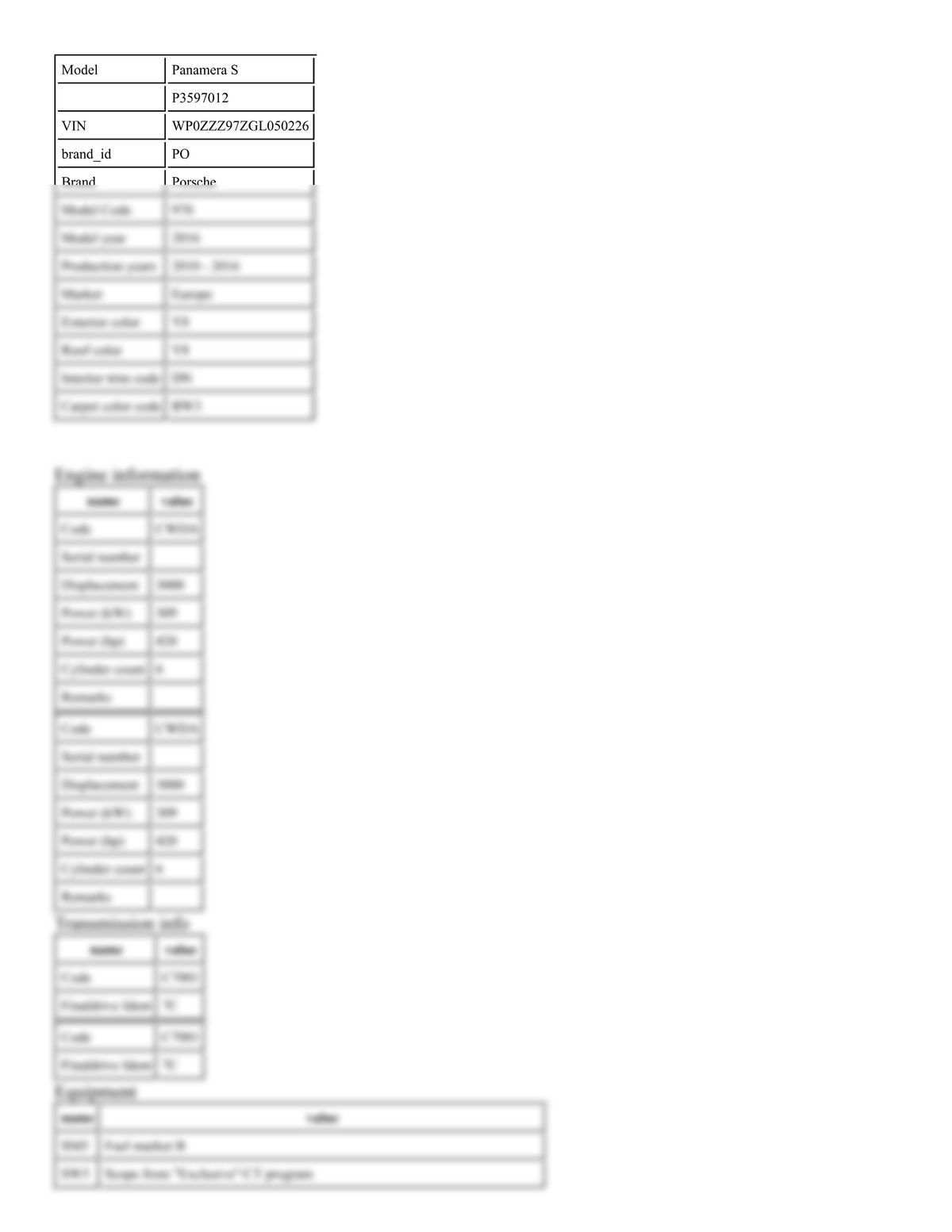 Build Sheet VIN WP0ZZZ97ZGL050226